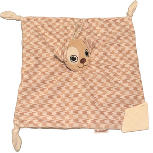 BooginHead Pacipal Puppy Lovey Teether Brown Houndstooth